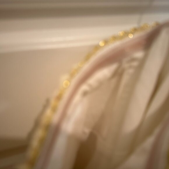 EVA FRANCO CREAM AND GOLD TWEED DRESS SIZE 8 NWOT - Picture 5 of 6